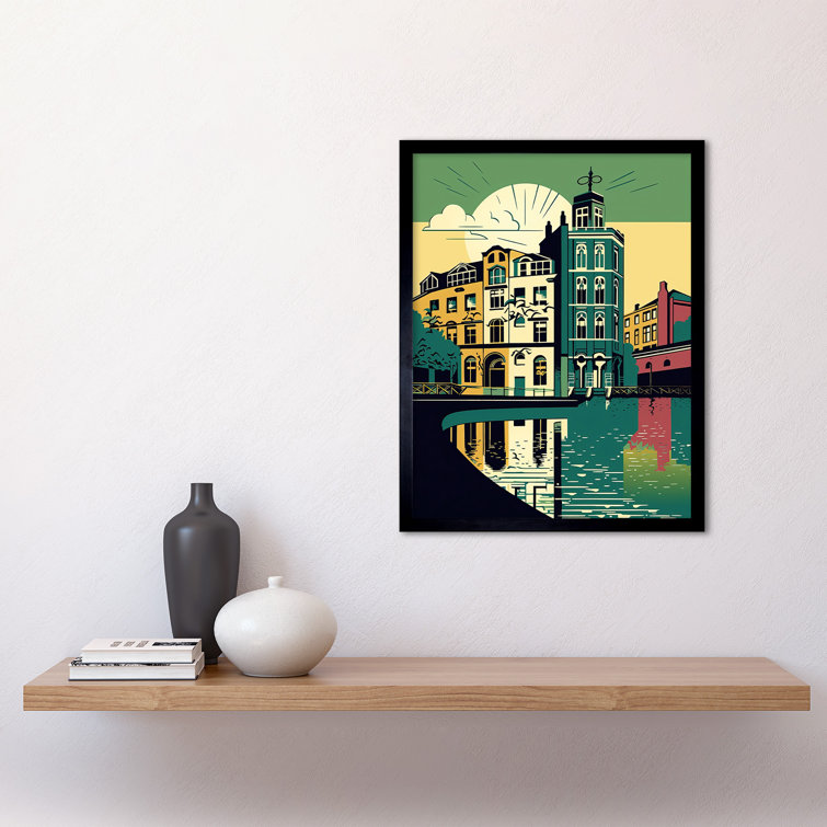 17 Stories Leeds City Architecture Waterfront Single Picture Frame